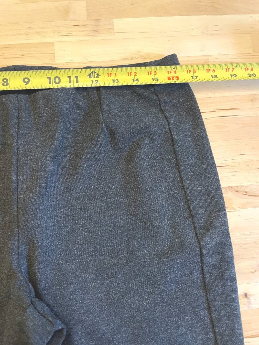 J.Jill Ponte Slim Leg Pants M Petite Gray Stretch Pull-On Travel Pant Lagenlook - Picture 7 of 10
